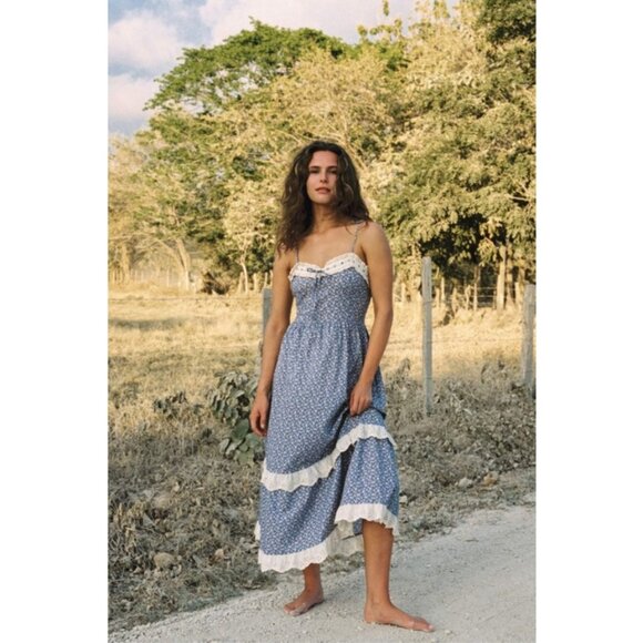 💕CHRISTY DAWN💕 The Emma Dress ~ Lavender Violet Bunny Print Medium - Picture 5 of 16